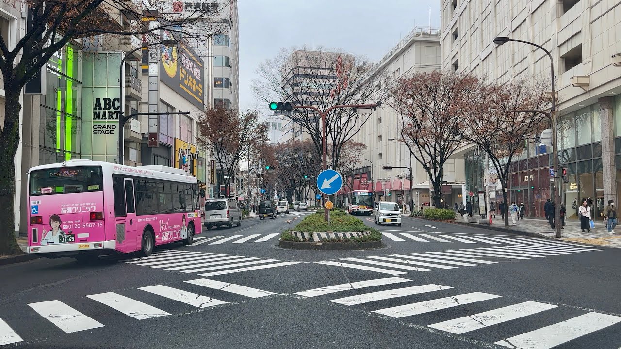 Driving at Sakae Business District Nagoya City Aichi Prefecture | JAPAN Road Trip | 4K HDR