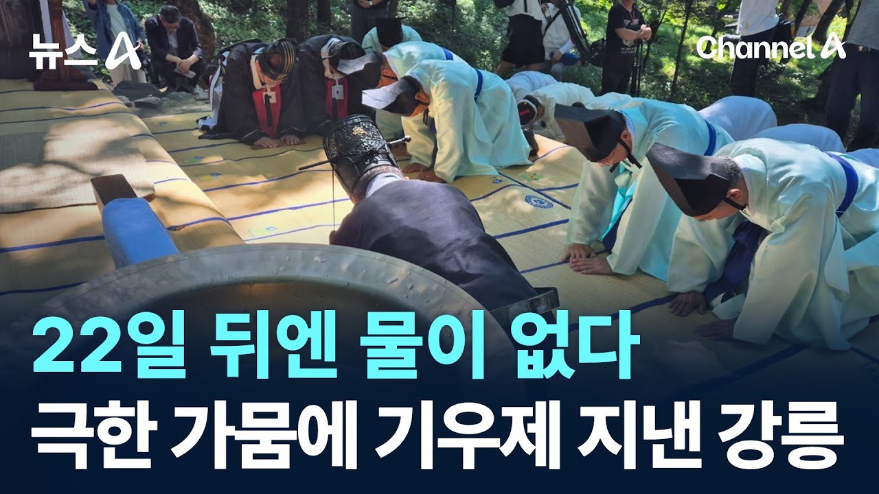22일 뒤엔 물이 없다…극한 가뭄에 기우제 지낸 강릉 / 채널A / 뉴스A