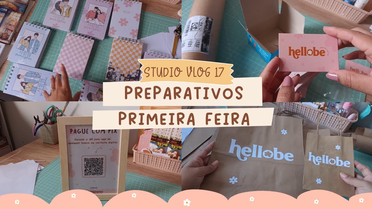 studio vlog #17✨🌻 Preparativos para participar da minha primeira feira de artesanato