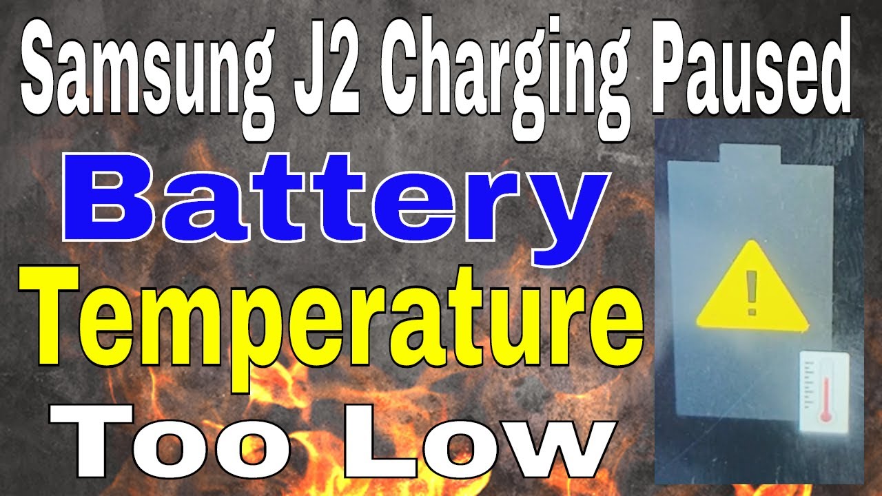Samsung J2 Charging Paused Battery Temperature Too Low  Faruk Talecom