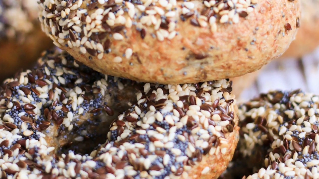 Bagels con semillas