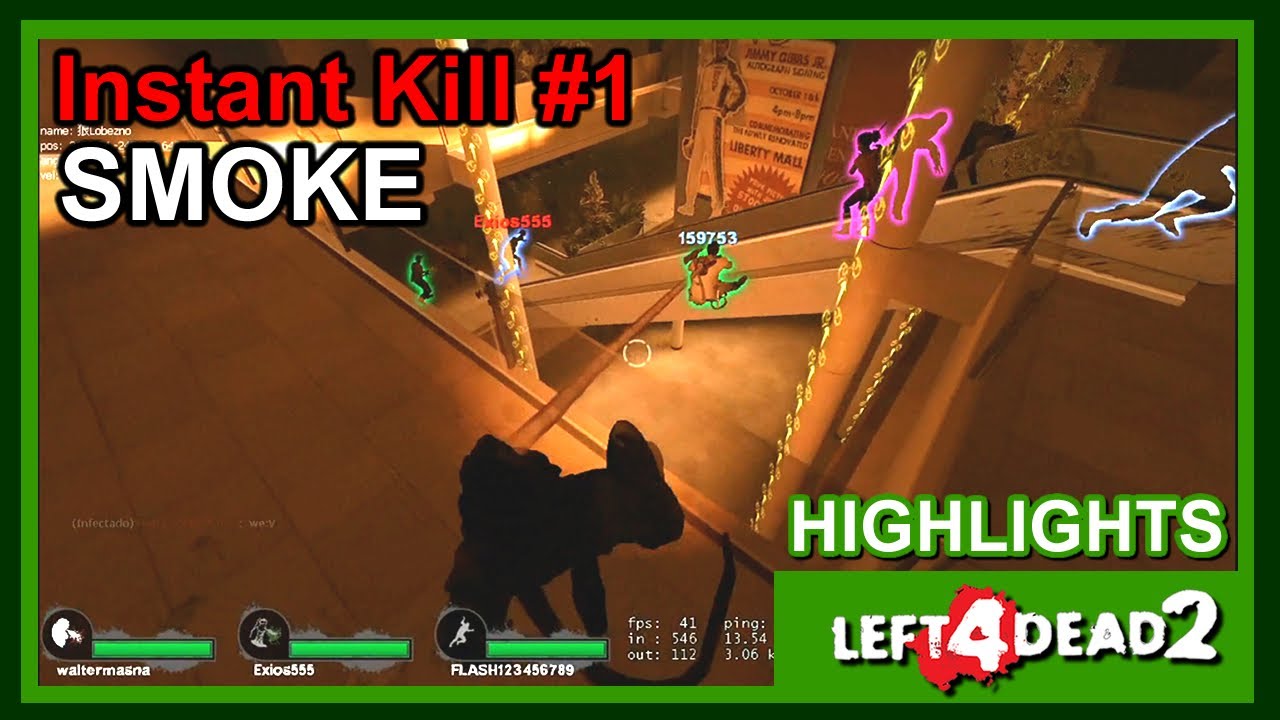 ✔✔✔ Left 4 Dead 2: Los Mejores Instant Kills de SMOKE #1