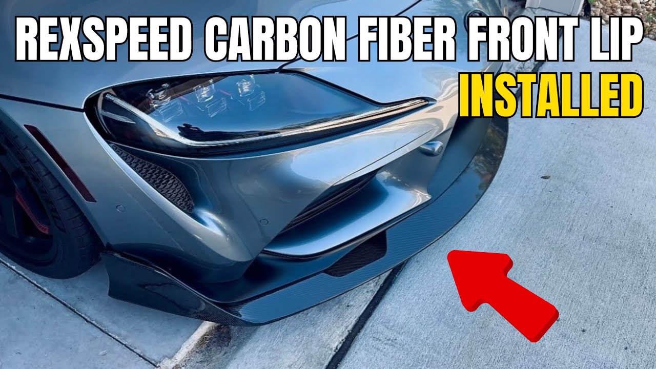 The Missing Piece To My Supra: Rexspeed V3 Carbon Fiber Front Lip