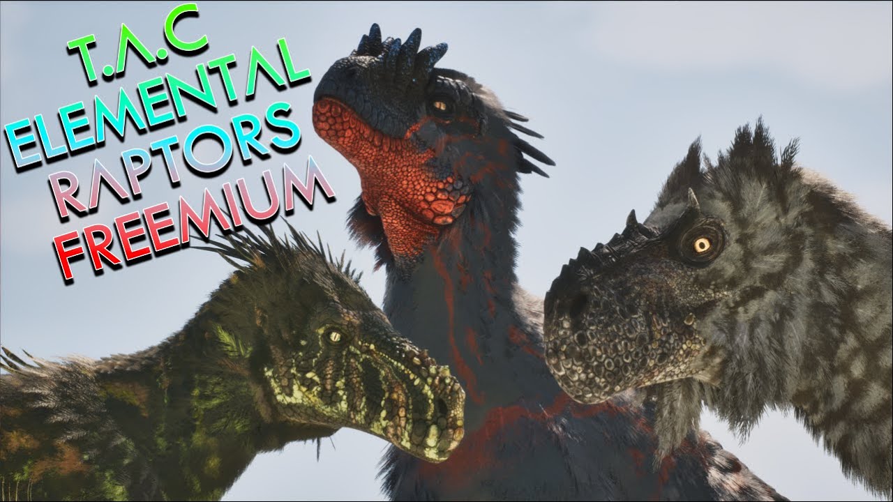 Element Powered Raptors | T.A.C. Elemental Raptors Freemium | ASA Mod Trailer