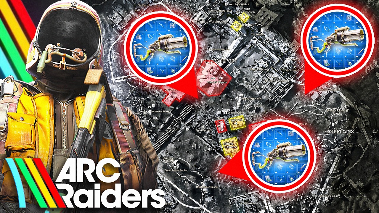Все места расположения чертежей Долабры в игре ARC Raiders