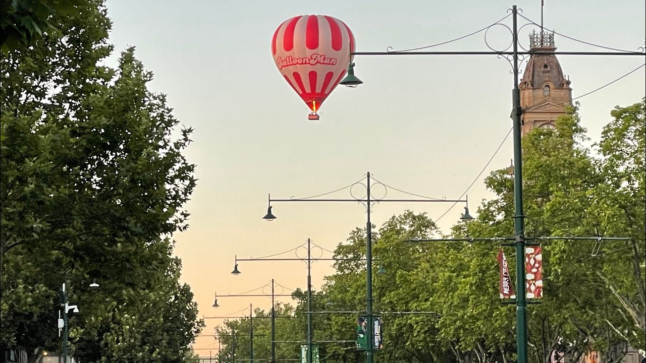 Our beautiful balloon flight over Bendigo with BalloonMan