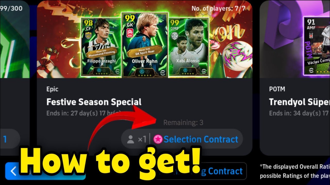 How to get Selection Contract to get Free Epic Oliver Kahn in eFootball 2026 | Trick to get O. Kahn