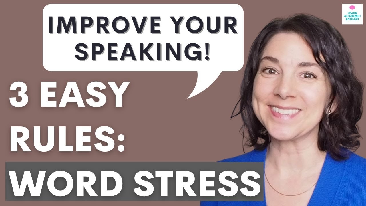 Word Stress in English LONG WORDS! 3 Easy Word Stress Rules