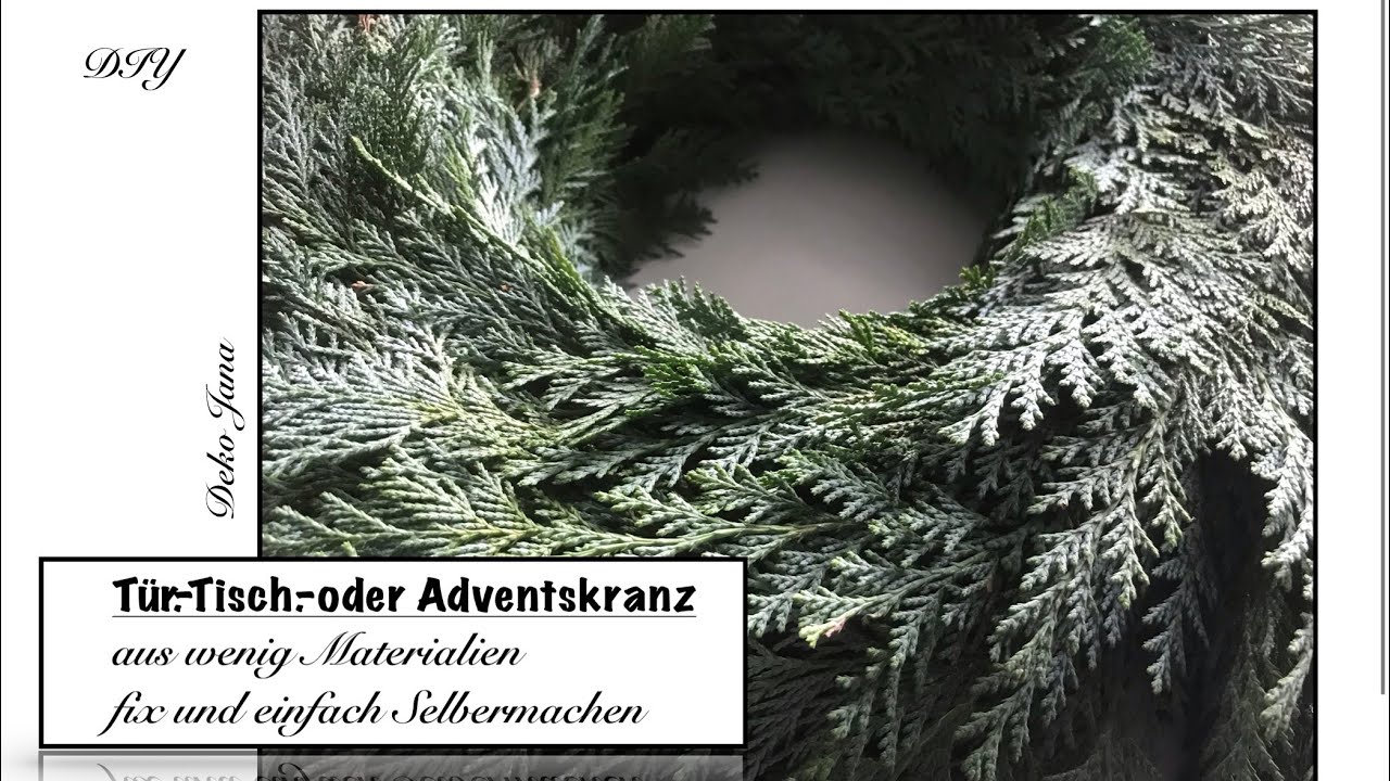 DIY: Last Minute Kranzidee, Kranz binden ganz einfach , Deko Idee,( How to ) / Deko Jana
