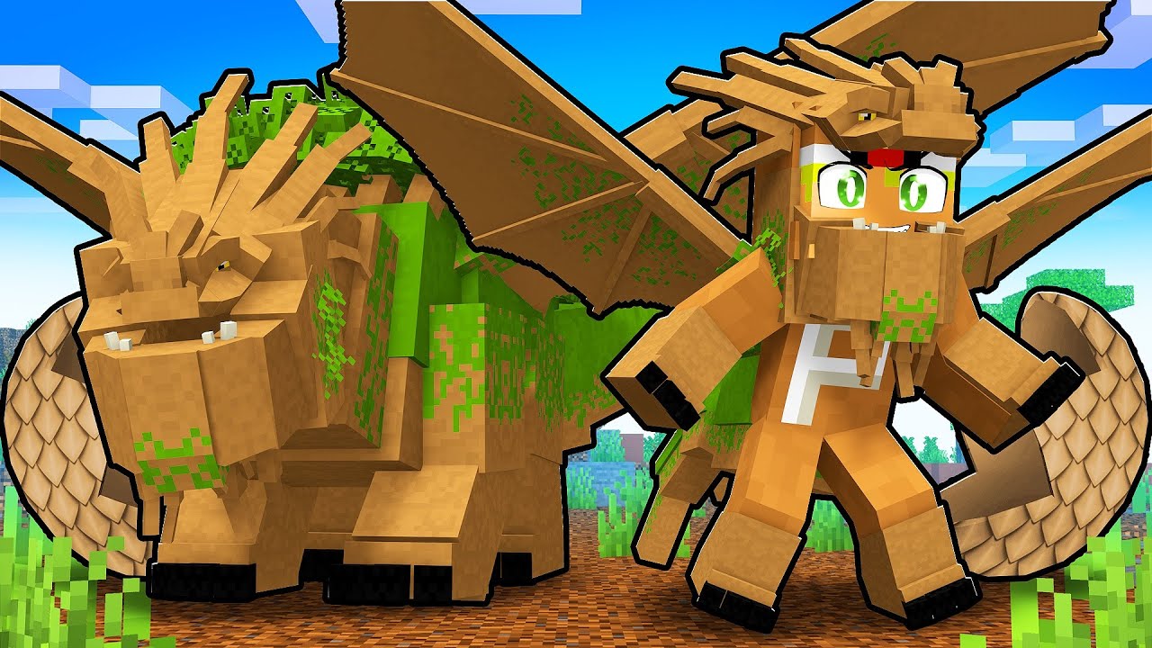 NASCI como um DRAGÃO ASA ETERNA no Minecraft
