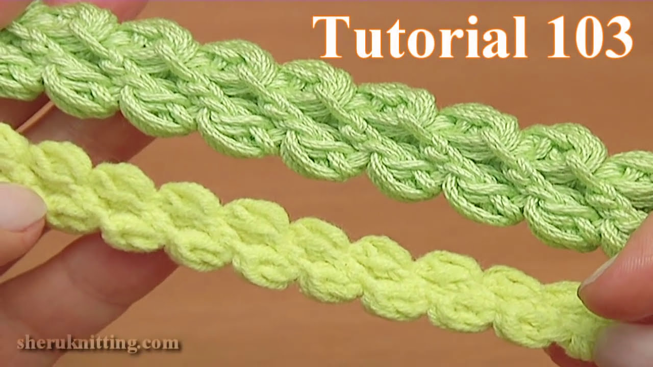 How To Crochet Puff Stitch Cord