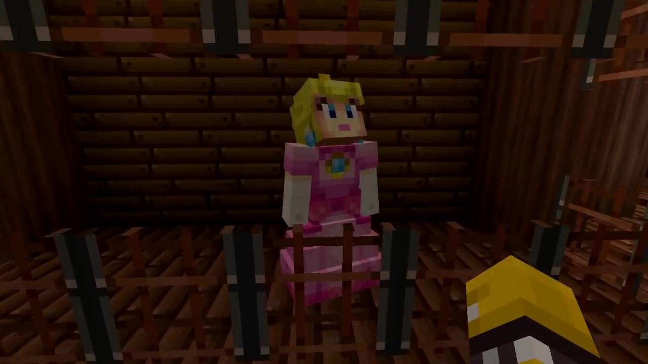 Minecraft Super Mario Series Bowser Attacks\супер марио Боузер атакует