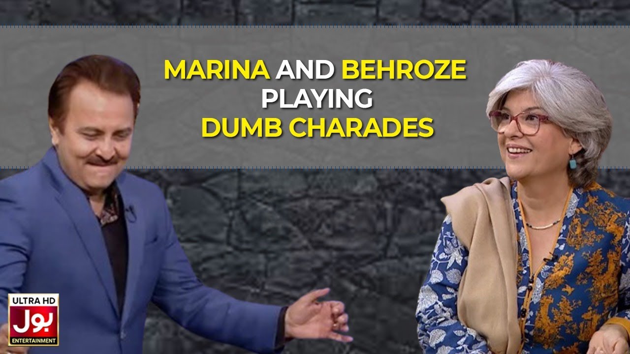 Marina And Behroze Playing Dumb Charades | BOL Nights | Behroze Sabzwari | Marina Khan