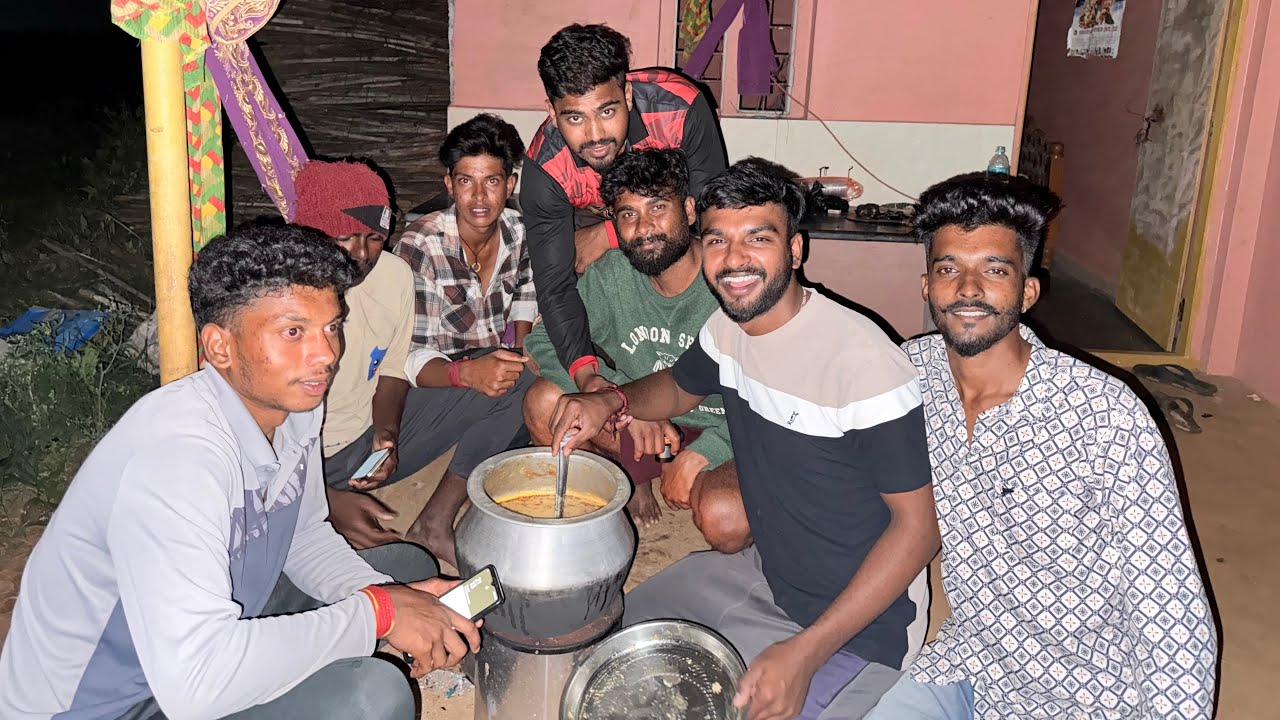Cooking in forest with frds😂