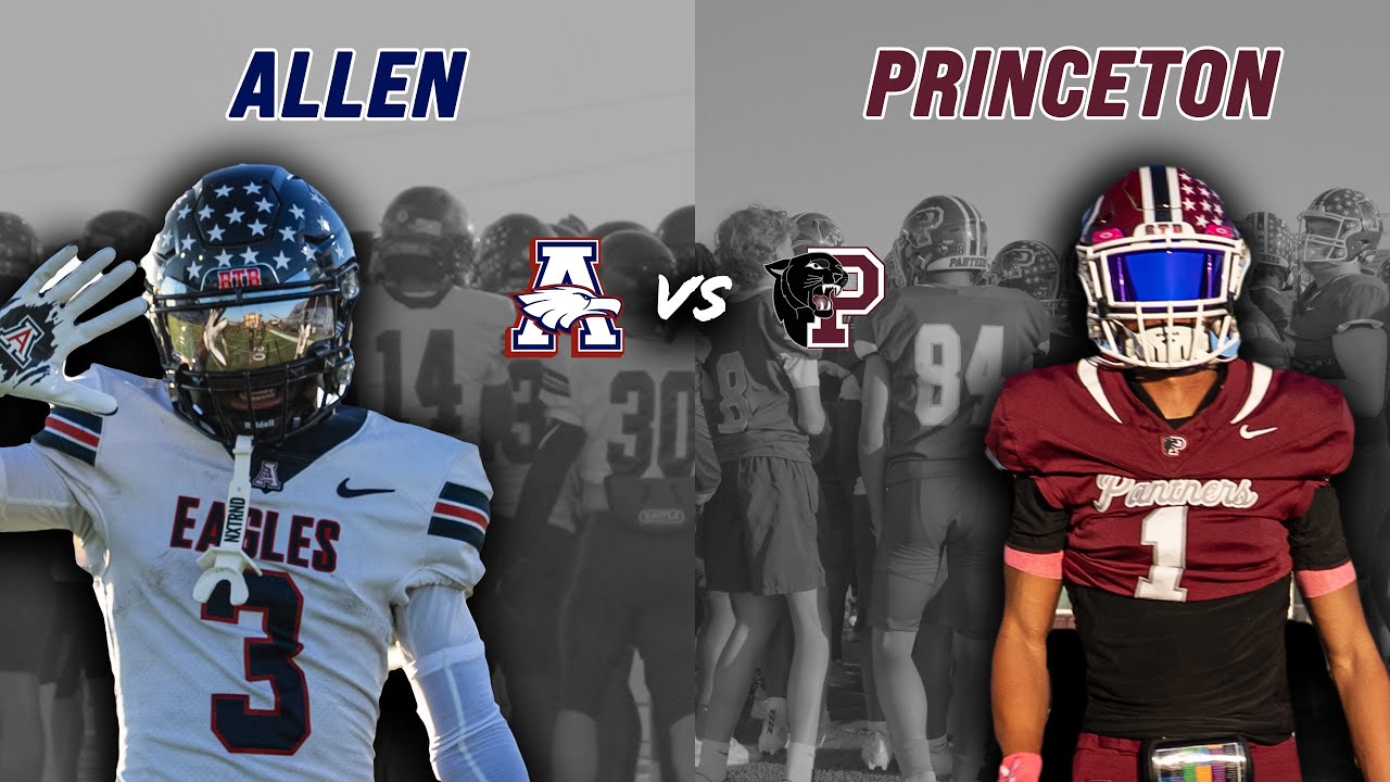 #2 Allen vs Princeton 6A DFW DISTRICT MATCH-UP THE EAGLES CONTINUE TO FLY‼️ #txhsfb