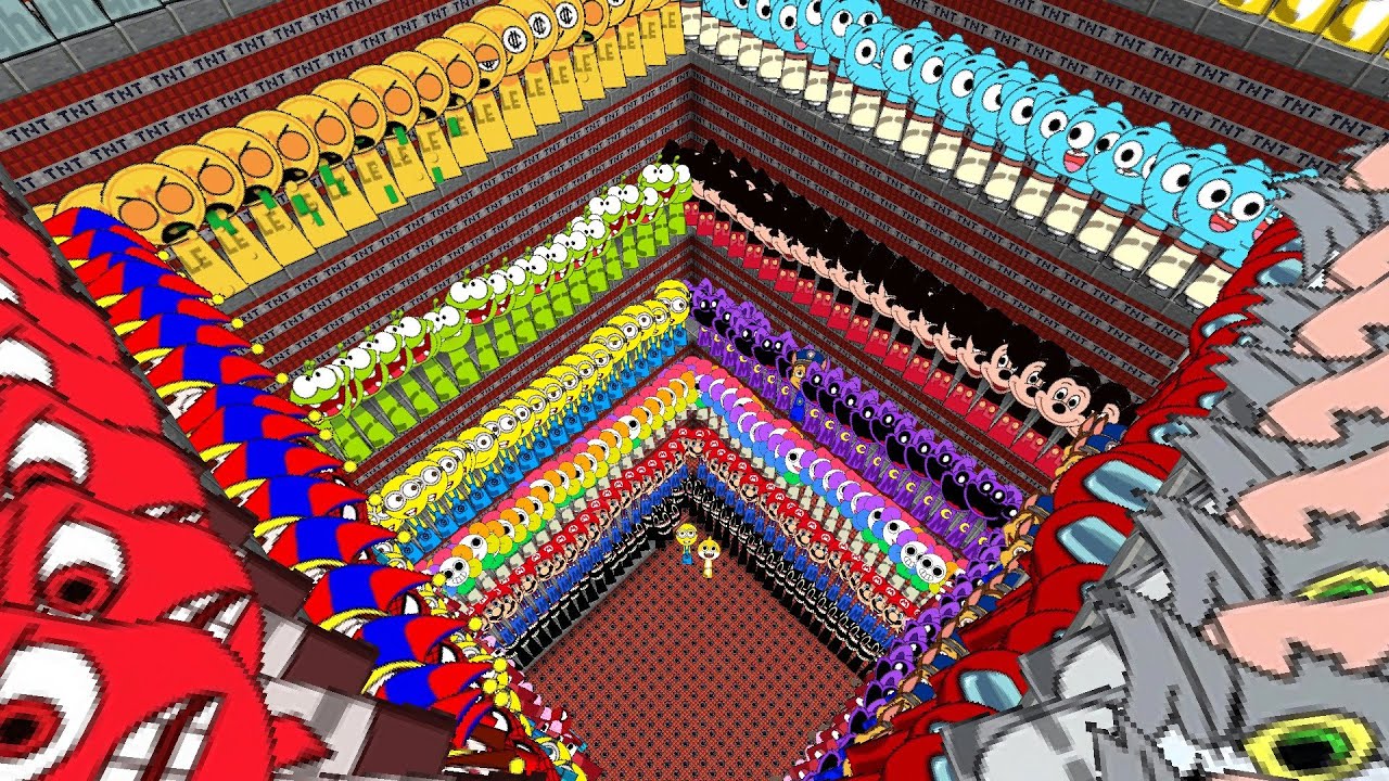 Too Much tnt Maze All Sprunki OC Addon in Minecraft PE