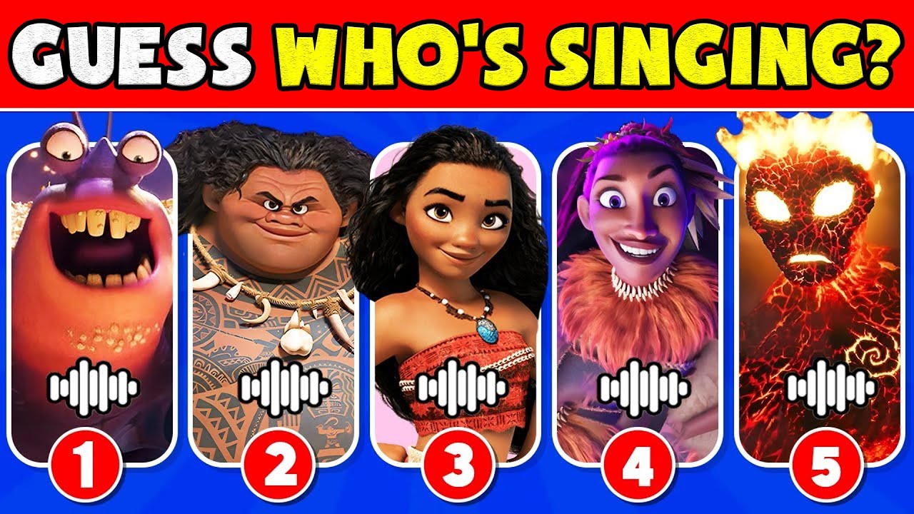 🌊Guess Who's SINGING - Moana 2 We're Back Characters Edition|🏝️Moana 2 We're Back Movie Quiz|NT Quiz