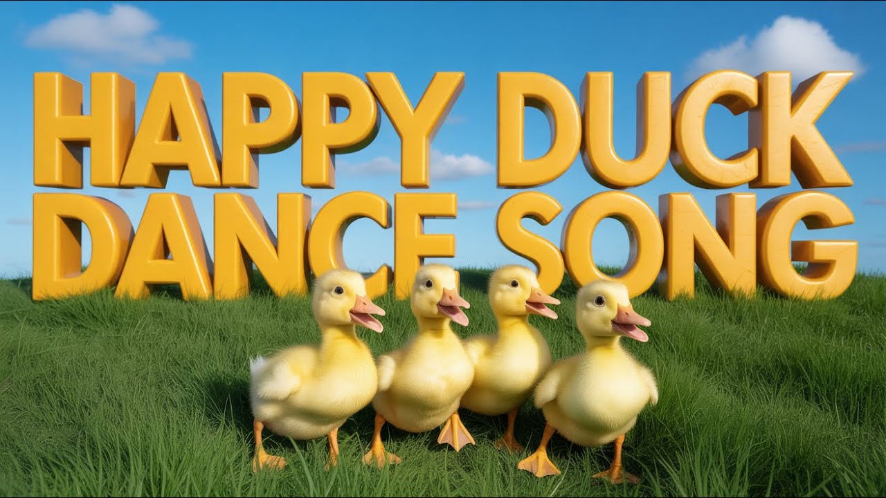 Funny Duck Dance Song | English Kids Music for Toddlers with Cute Quack Quack Animal Sound Song