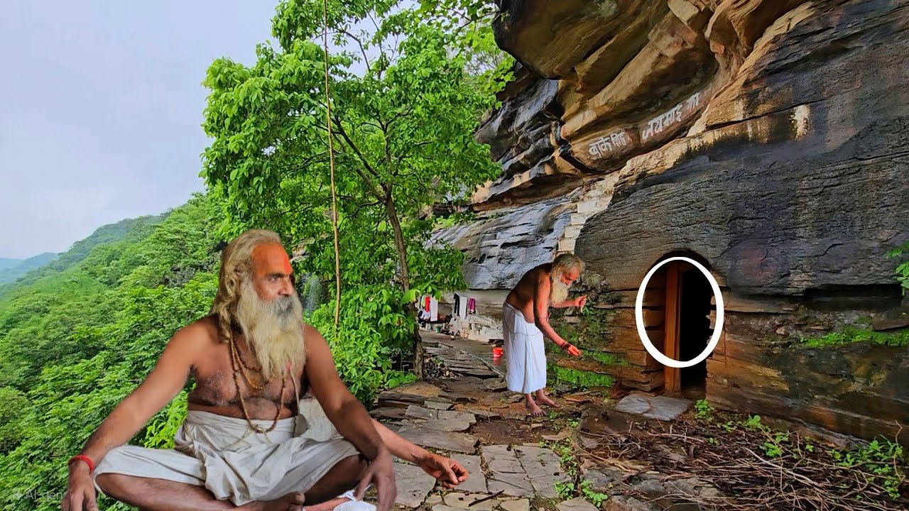 Chitrakoot गुफा में तपस्या कर रहे संत जी //सिद्ध संतो की तपोस्थली