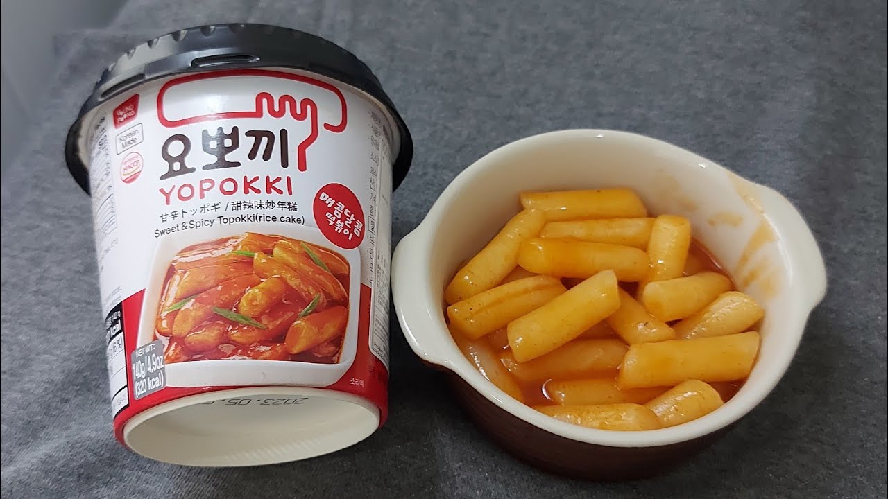 YOPOKKI INSTAN TOPPOKI | Sweet & spicy Rice Cake Review ASMR