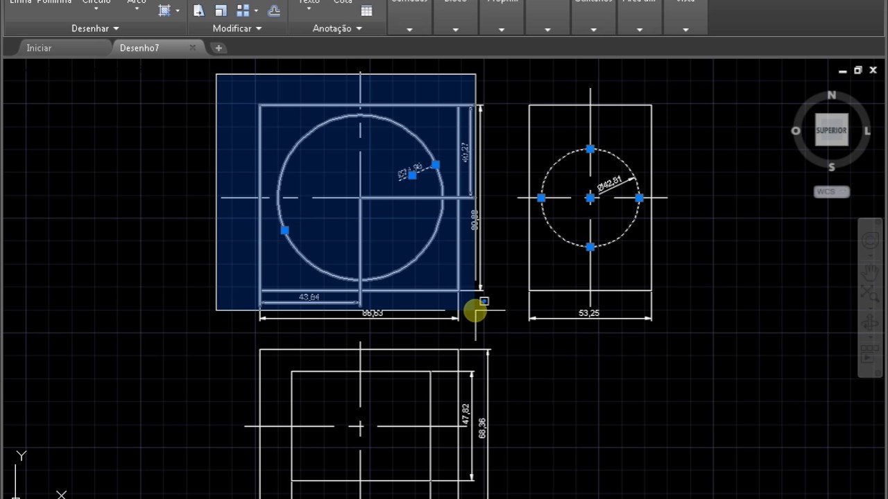 Como alocar autocad