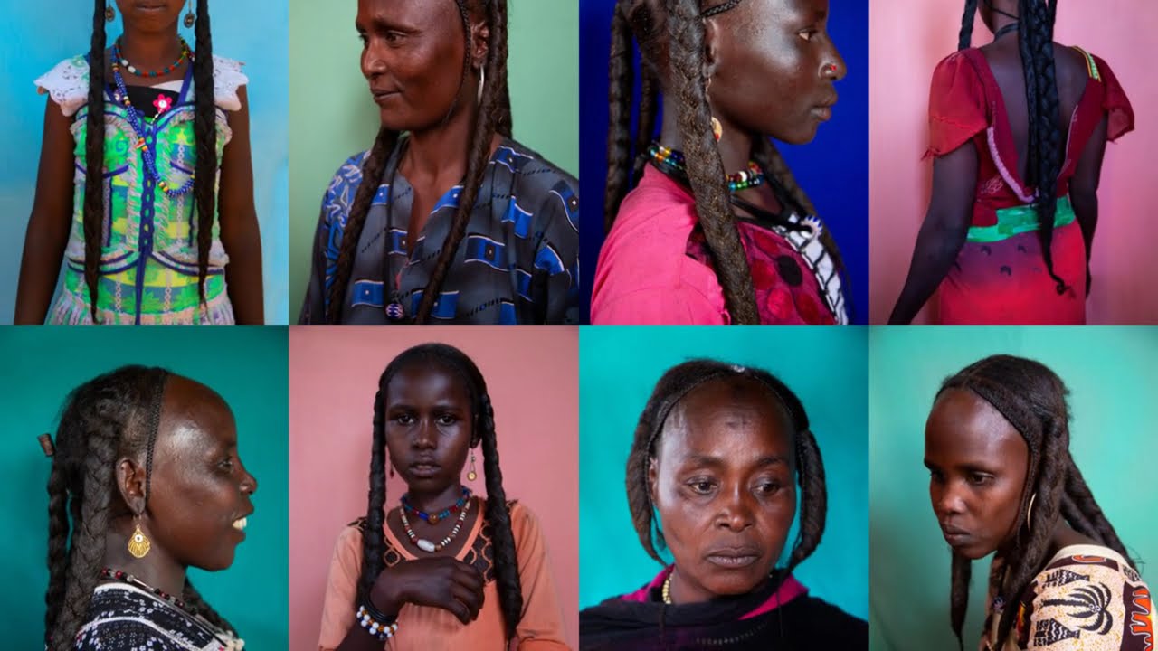 The longest hair in Africa!!  The women of Chad