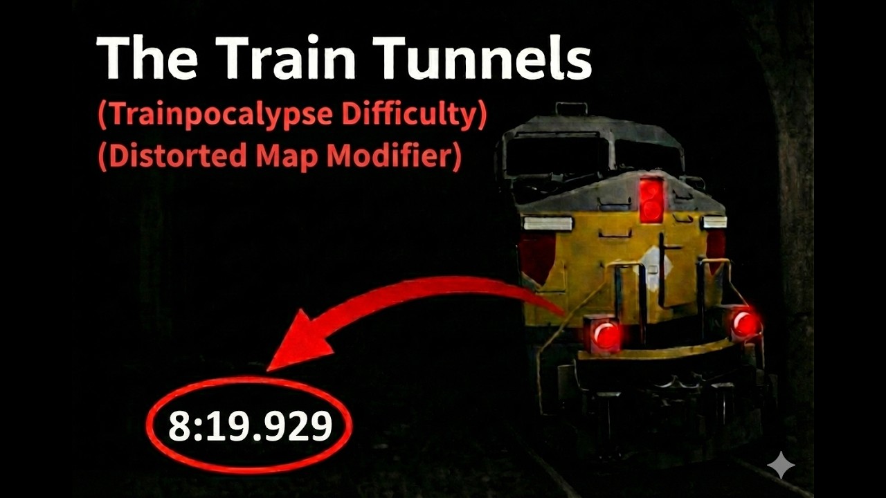 The Train Tunnels Trainpocalypse Distorted Map Modifier Speedrun World Record (8:19.929)