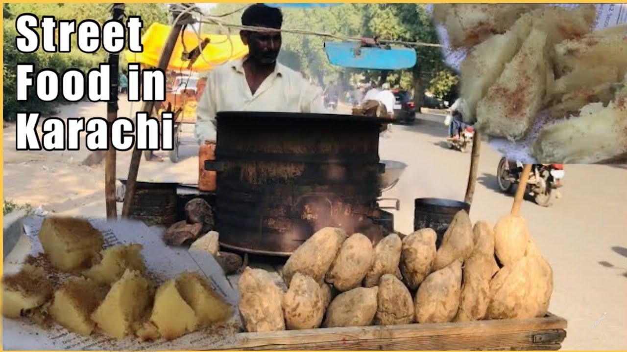 Steamed Sweet Potato / shakarkandi Street Food | Street Food Karachi | Pakistani Street Food