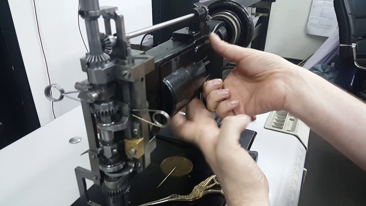 Changing the Cornely LT filled coiling to a simple chain stitch machine