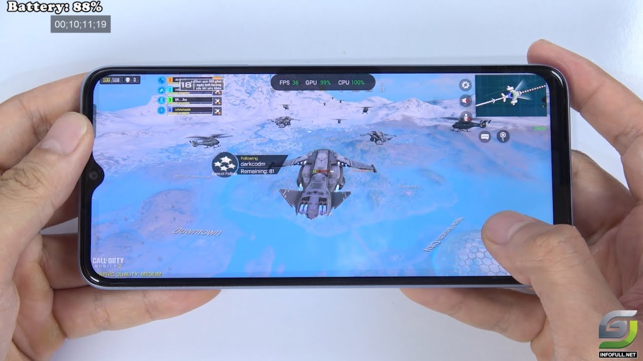 Oppo A18 test game Call of Duty Mobile CODM