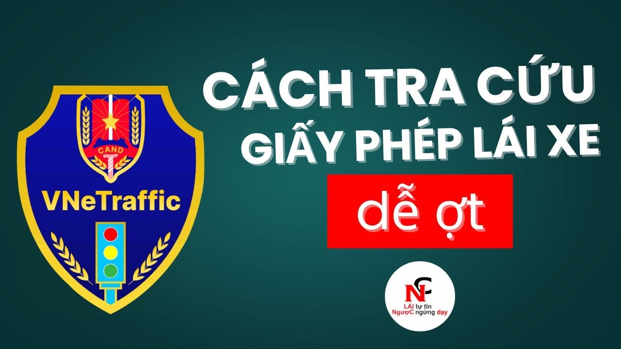 CÁCH TRA CỨU Giấy Phép Lái Xe Trên VNeTraffic Dễ Ợt