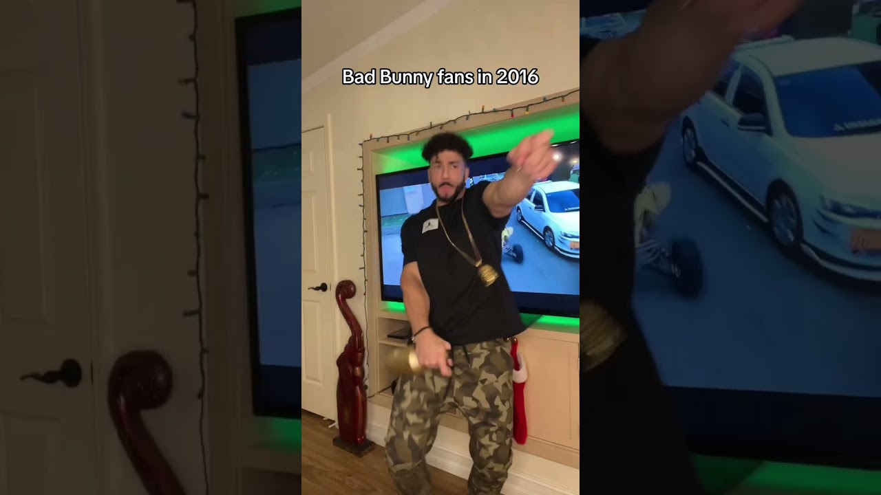 Bad Bunny fans in 2016 VS 2023 🤣 *Subscribe For More* #comedy #funny #jokes #humor #badbunny #shorts