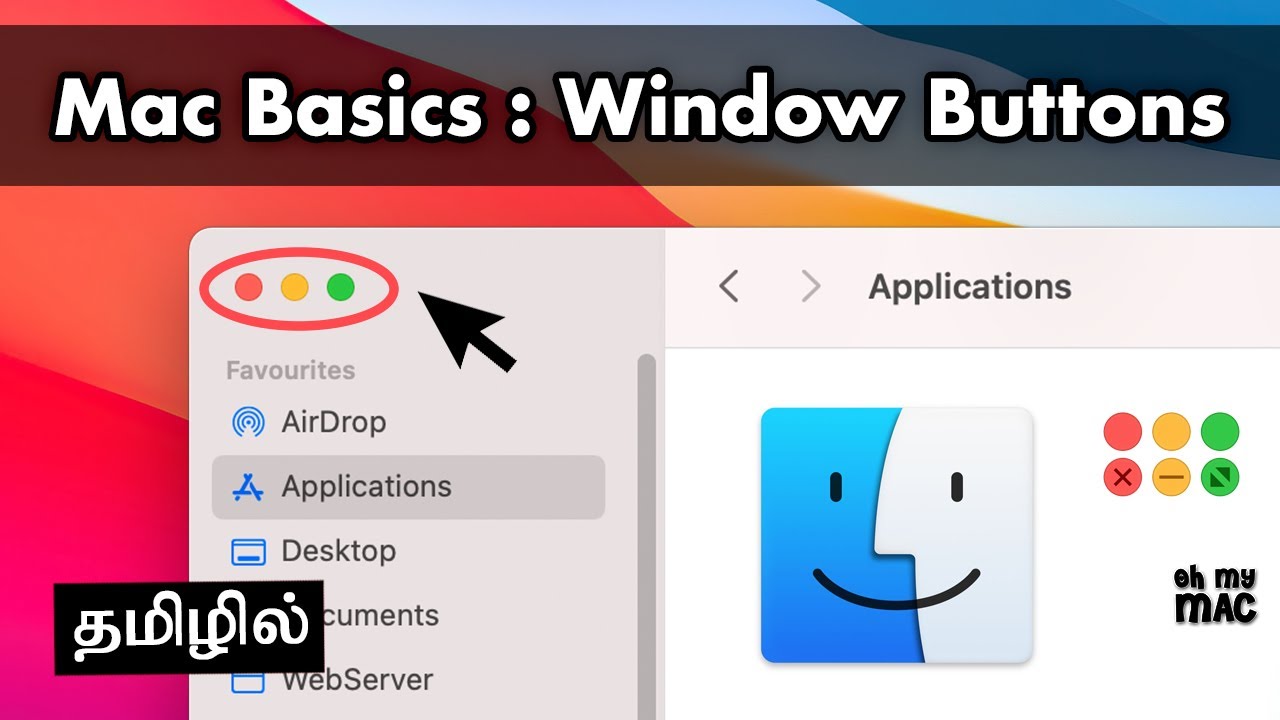 Mac Basics: The Red, Yellow and Green Window Buttons | Tamil