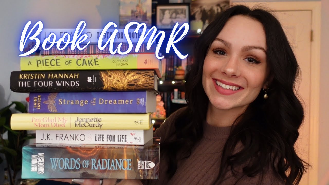 ASMR Winter Book Haul 📚 (Tapping, Tracing, Page Flipping, Whispering)
