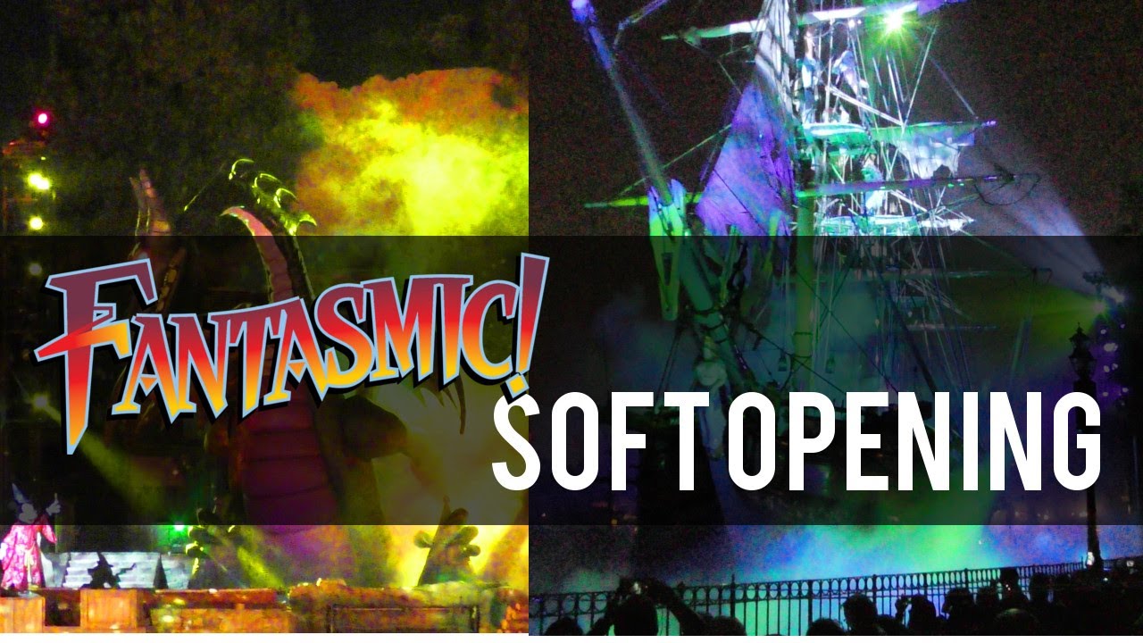 NEW Fantasmic soft opening show - First Look from Soft Opening Saturday Night