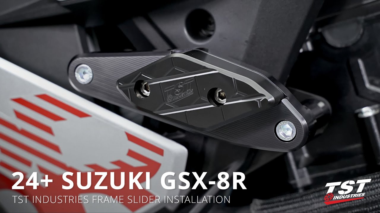 Как установить слайдеры рамы на Suzuki GSX-8R 2024+. Слайдеры рамы от TST Industries