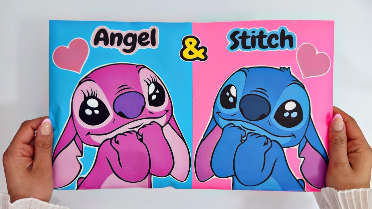 🩵 STITCH & ANGEL 🩷 Blind Bag Unboxing! 😍 ASMR PaperDIY Surprise