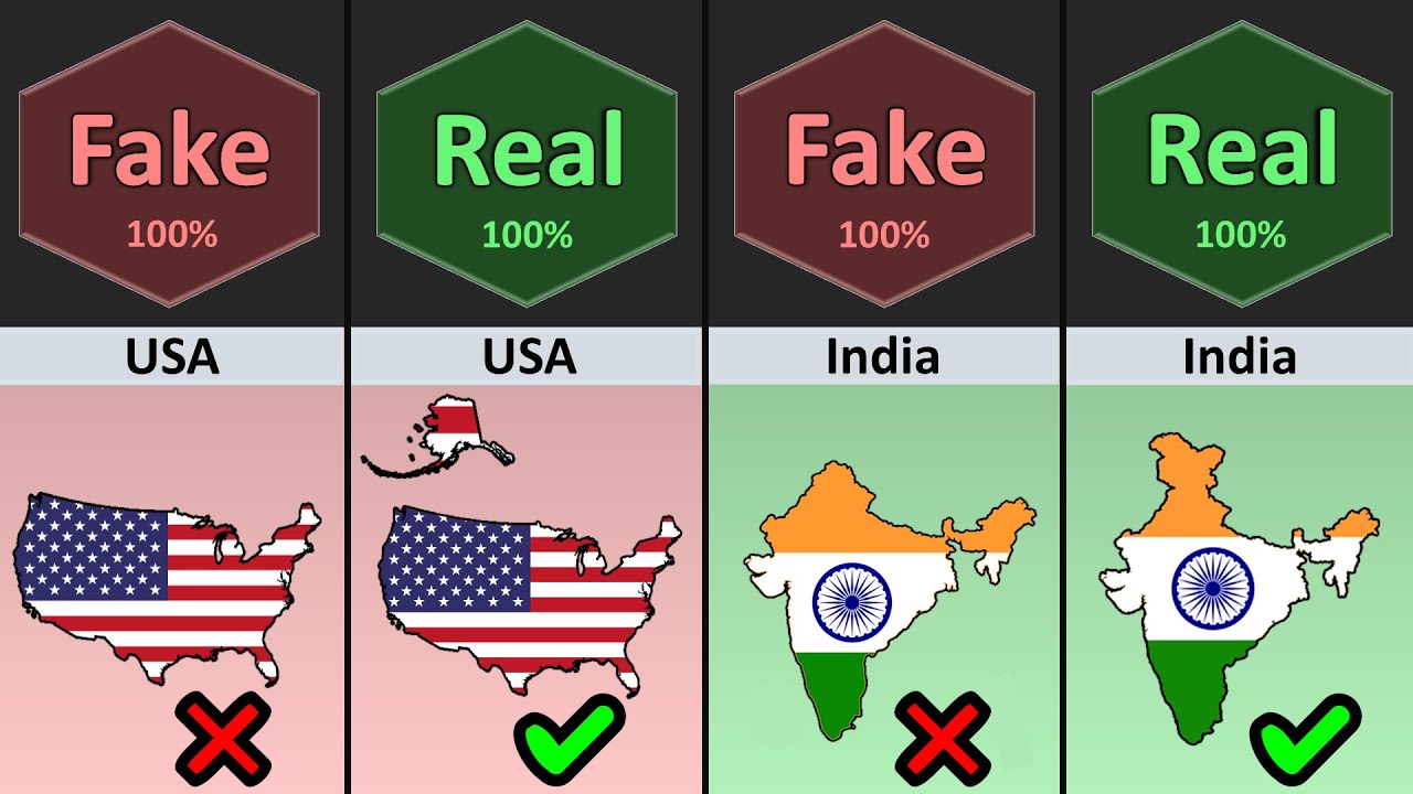 Fake Map vs Real Map