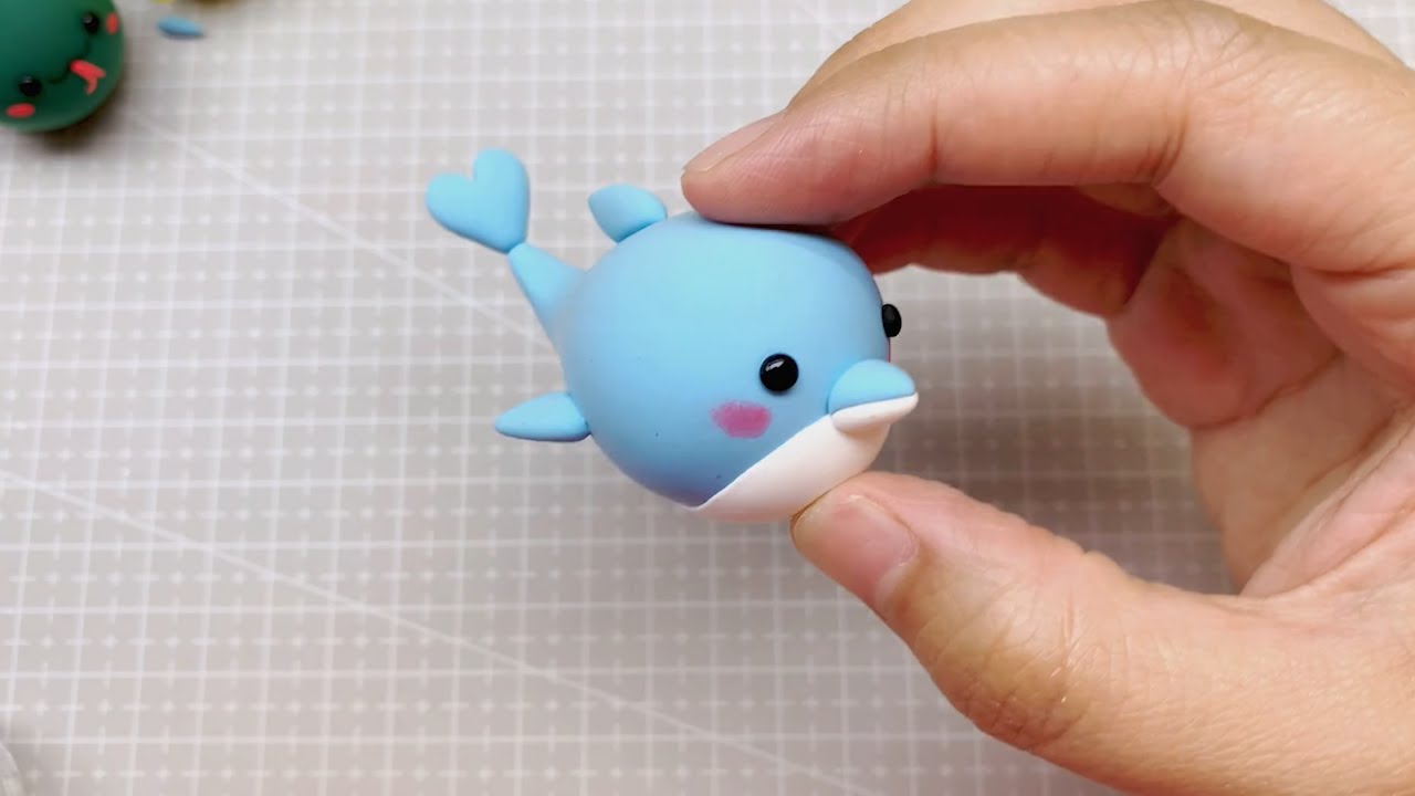 Clay Tutorial Cute Little Dolphin, Easy to Learn!