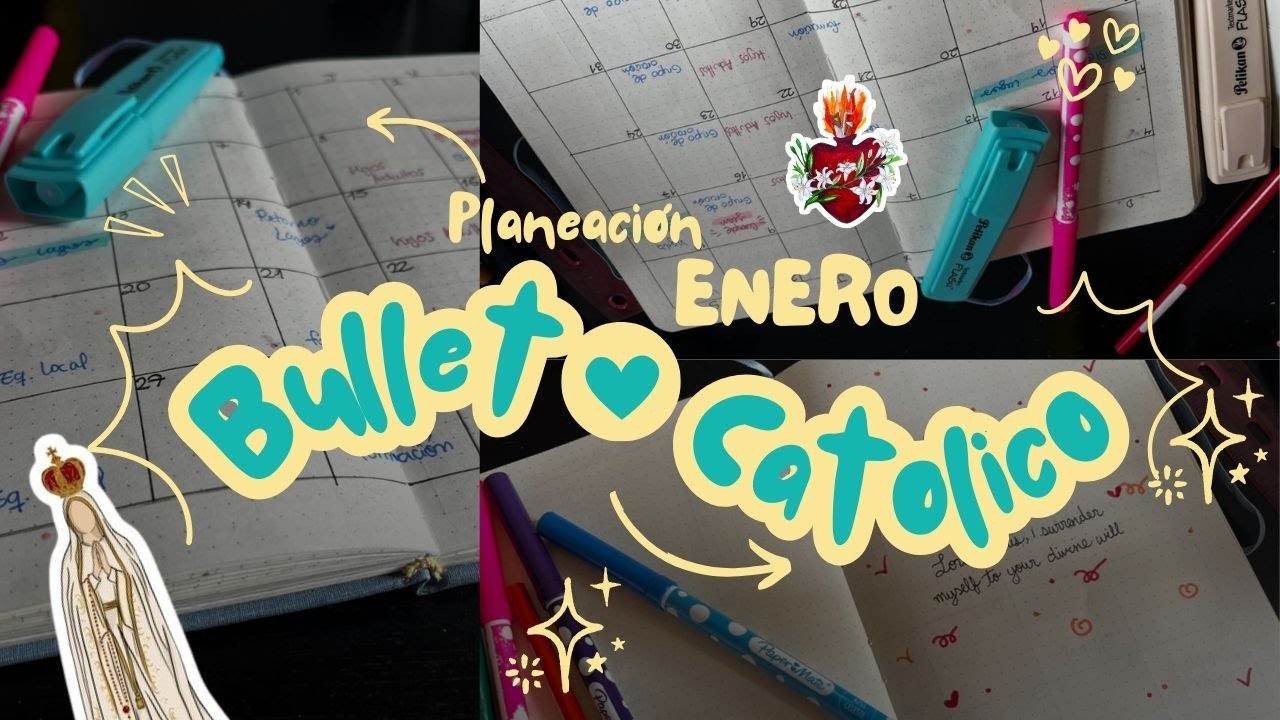 PLANEA CONMIGO ENERO 2026 - BULLET JOURNAL CATOLICO