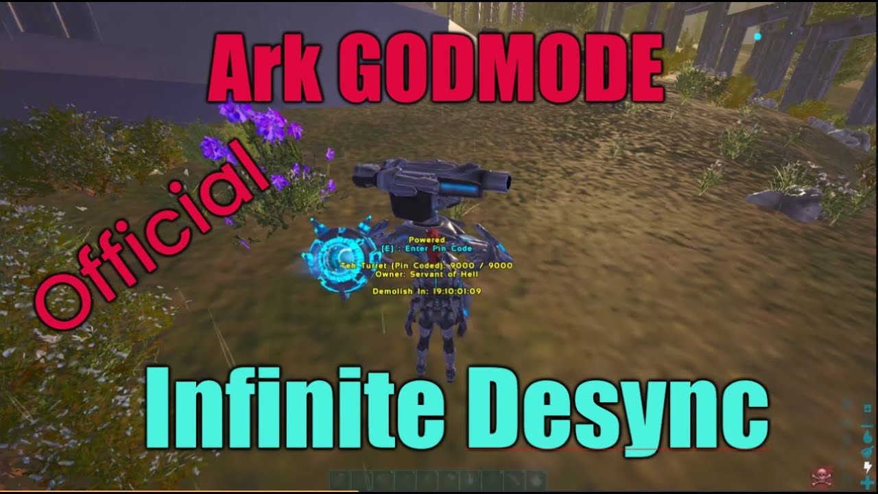 Ark GOD MODE GLITCH / INFINITE DESYNC METHOD Ark Survival Evolved Official NO VPN