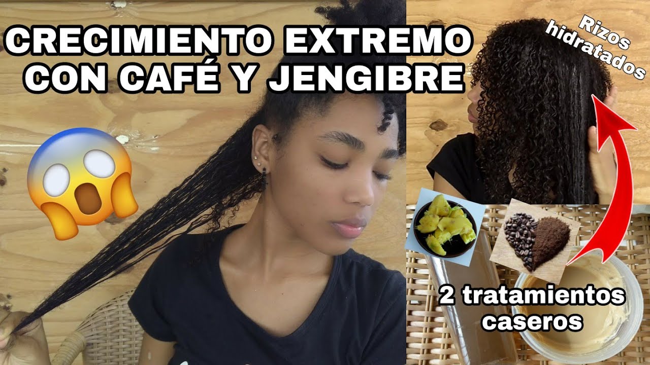 HAZ CRECER TU CABELLO CON CAFÉ Y JENGIBRE |CRECIMIENTO E HIDRATACIÓN PELO AFRO RIZADO|Rachell Santos