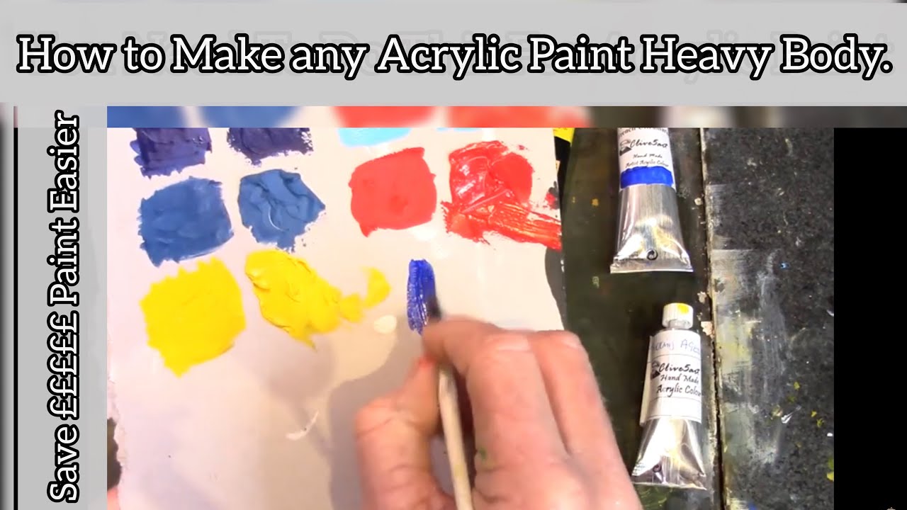 Make any Acrylic Paint heavy Body and eaiser to Use Acrylic painting Techniques