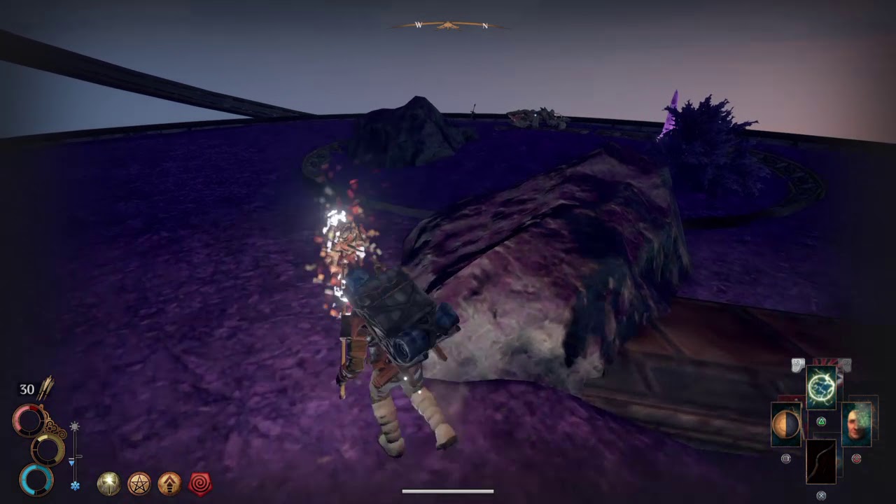 Outward Top of Conflux Mountain - Strange Rusted Sword Location