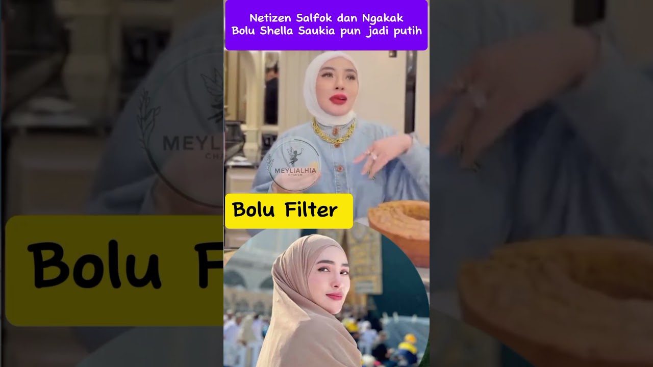 Filter Nya Keterlaluan!🤣 Kue Masuk Mulut Shella Saukia Kok Ikut Jadi Putih?Netizen:Gak Tahan Ketawa!
