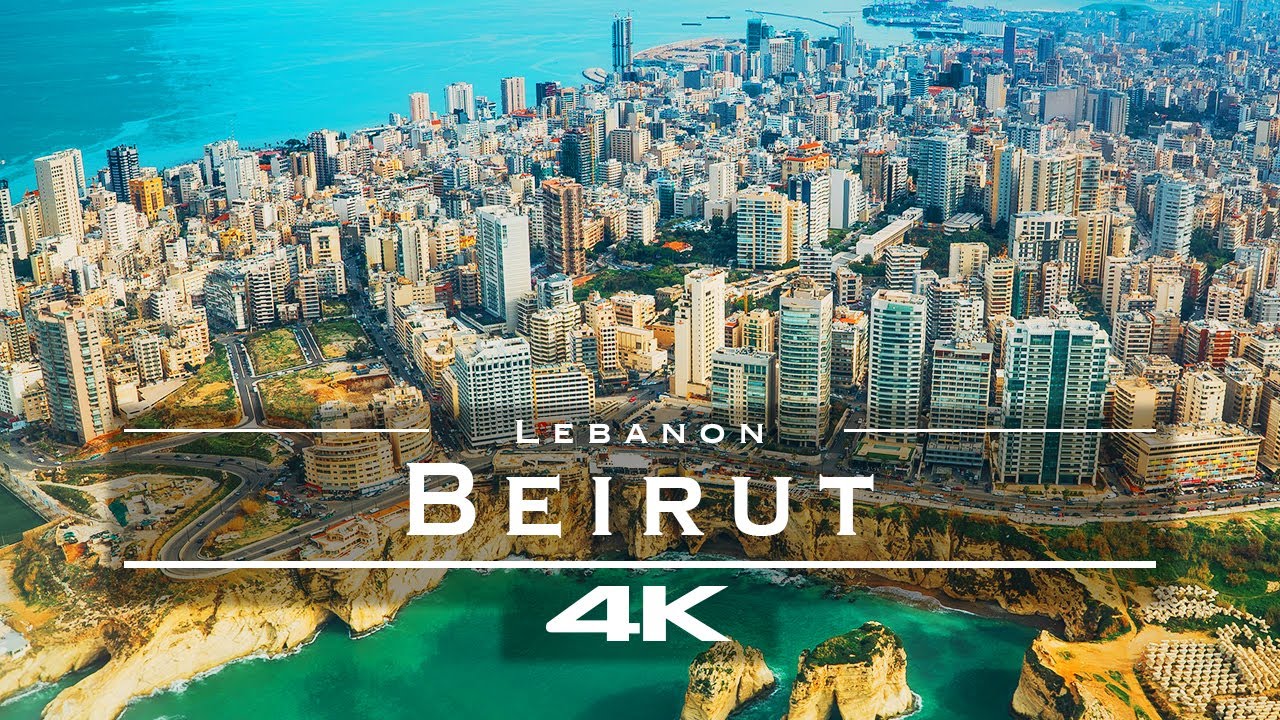 Beirut, Lebanon 🇱🇧 - by drone [4K]