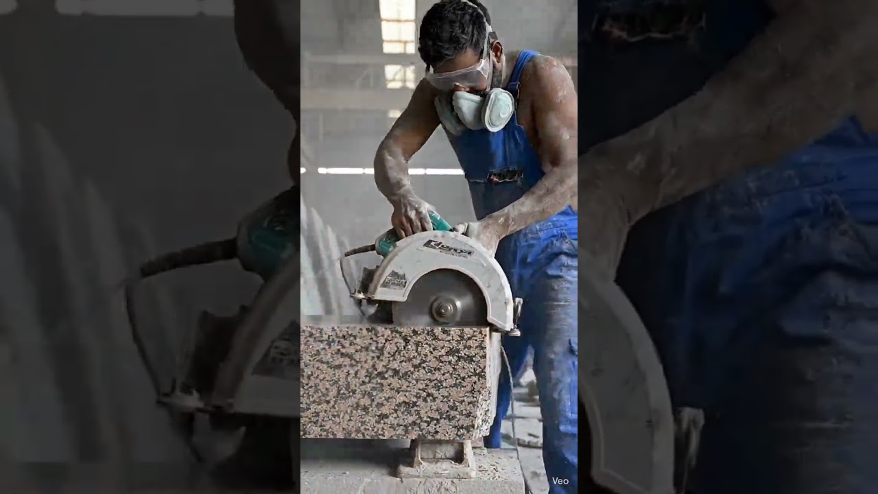 Graneit cutting working 
