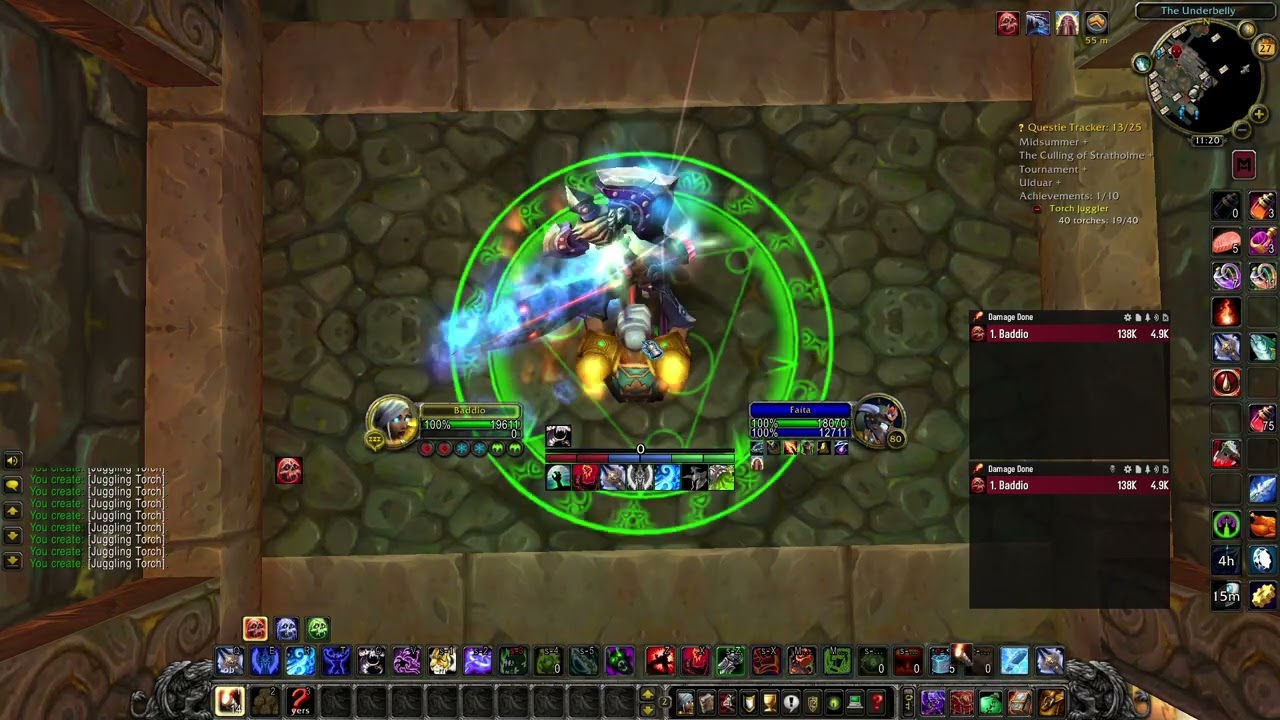 Torch Juggler Achievement - Easiest Method - WotLK Classic
