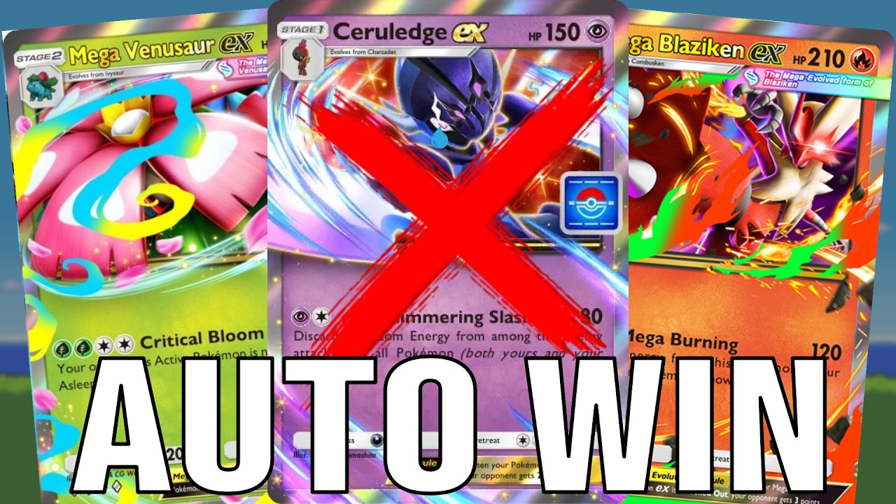 Лучшая автоматическая колода для события Ceruledge EX Drop в TCG Pocket.