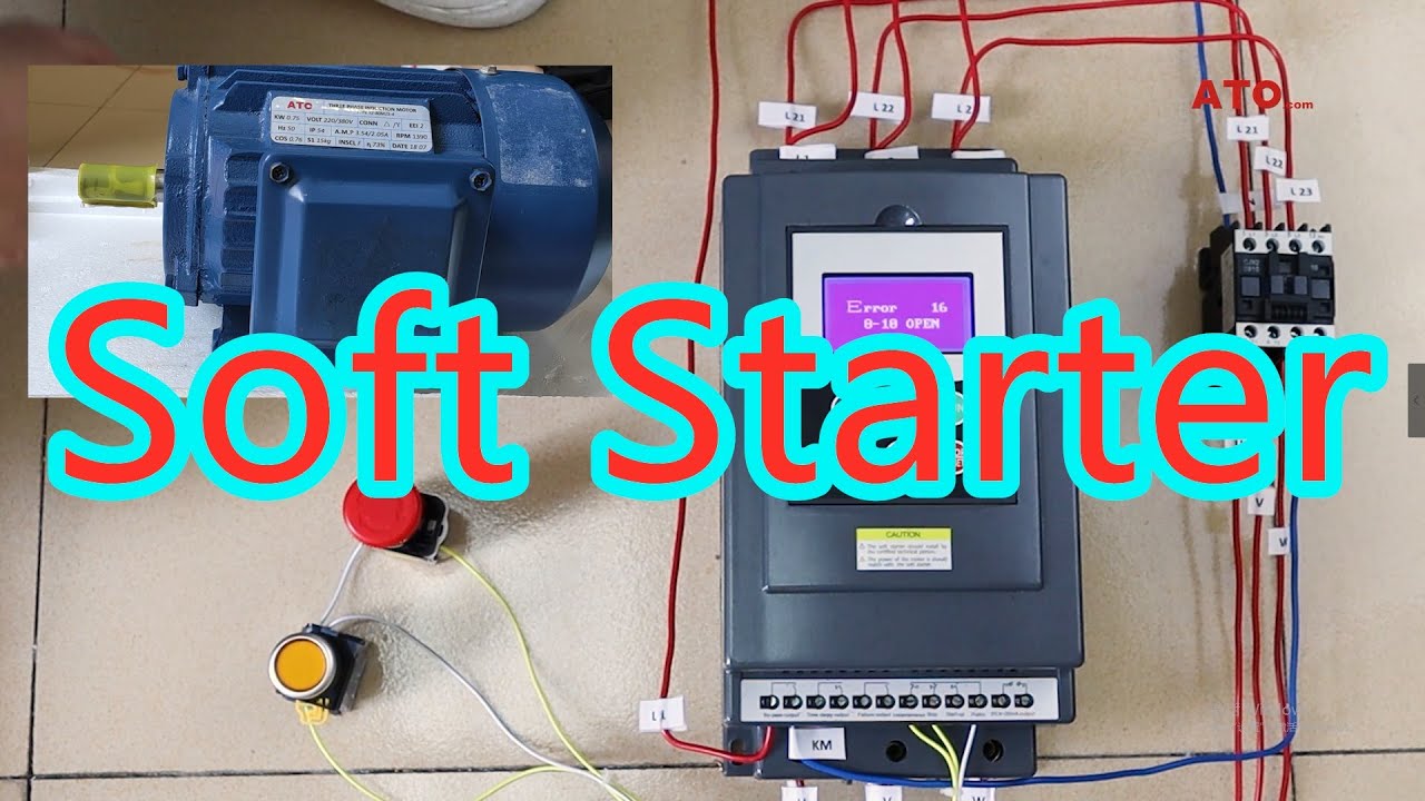 Soft starter works with contactor